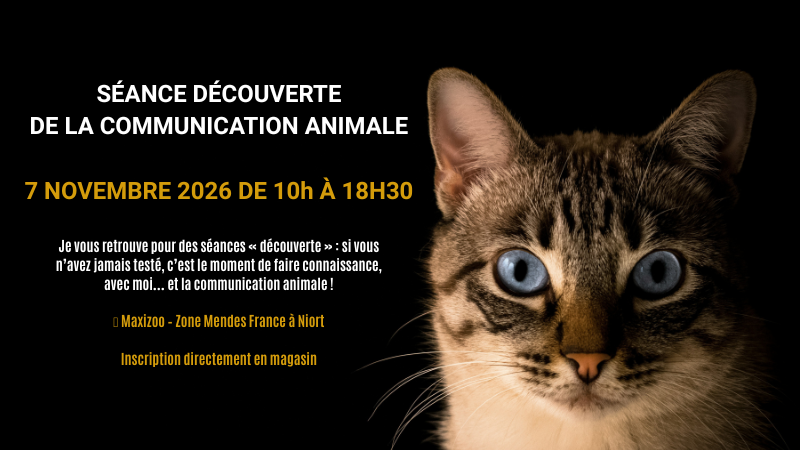 SEANCE DECOUVERTE DE LA COMMUNICATION ANIMALE CHEZ MAXIZOO DE NIORT