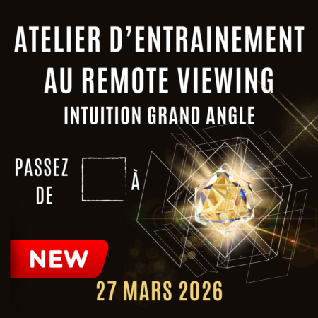 pratique du remote viewing proposition d'atelier d'entrainement affiche